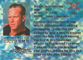 1994 Vision Generation Extreme #130 Brett Thurley Back